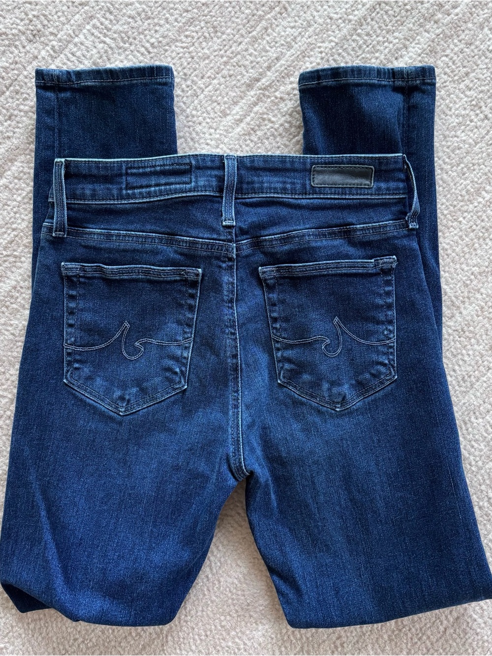 AG Denim Jeans by Anthropologie Dark Blue Skinny Jeans 25R